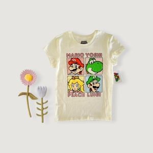 Nintendo Mario, Yoshi, Peach, Luigi Girl Graphic T-Shirt